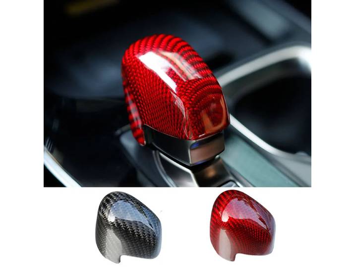 Nouvelle housse de pommeau de levier de vitesse en fibre de carbone véritable pour Lexus RX350h RX450h RX500h 2023 2024, protection de la boule de vitesse