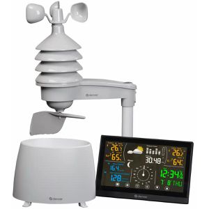 Denver Wetterstation WS-650, Funk, digital, mit Außensensor, Wettervorhersage, Farbdisplay & 8 Messwerten