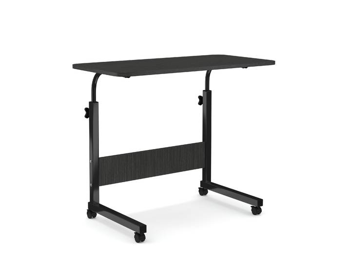 Laptoptisch LALE auf Rollen 80 x 40 x 60 - 90 cm schwarz