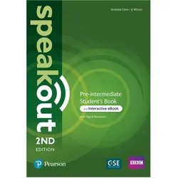 Speakout 2nd Edition Pre-intermediate Student's Book & Interactive eBook with Digital Resources, Schulbücher von Collectif