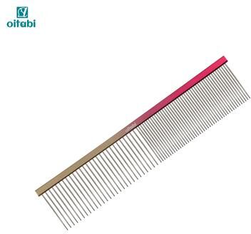 Inspire Select OITABI Professional Pet Grooming Comb Gradient Stainless Steel Fluffing & Styling Comb For Cats And Dogs comb 7.48 In