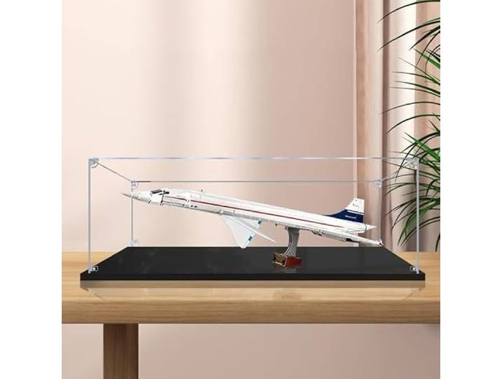 Transparente Acryl-Vitrine Für Lego 10318 Concorde, Staubdichte Vitrine Kompatibel Mit Lego 10318 (Lego-Modell Nicht Im Lieferumfang Enthalten) A,2mm