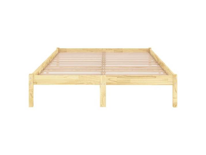 Magnifique Cadre de lit Double - extra confortable - Sommiers à lattes - sans matelas bois massif 140x200cm 7294