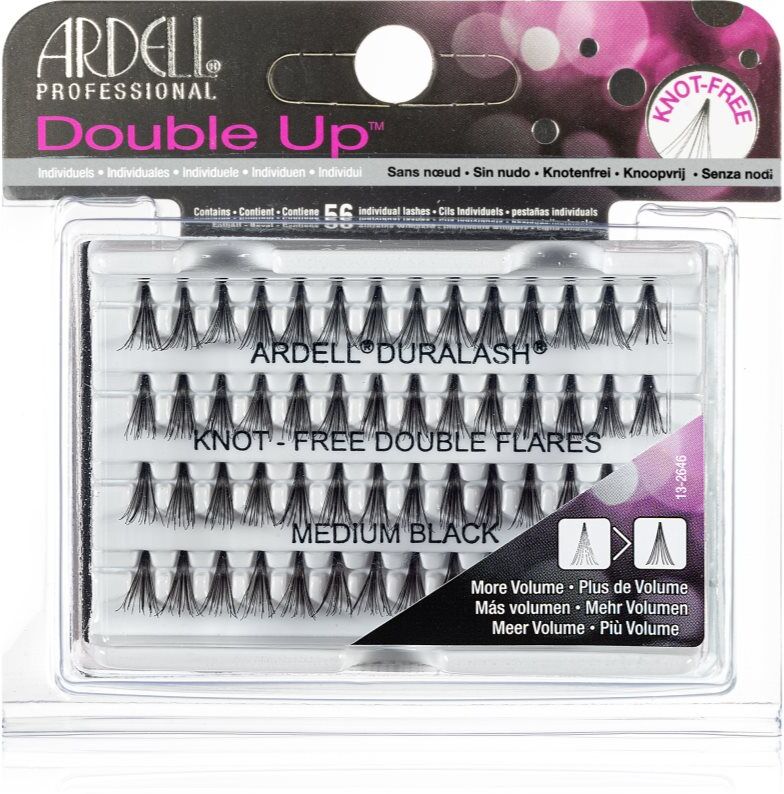 Ardell Double Up faux-cils individuels sans nœud taille Medium Black