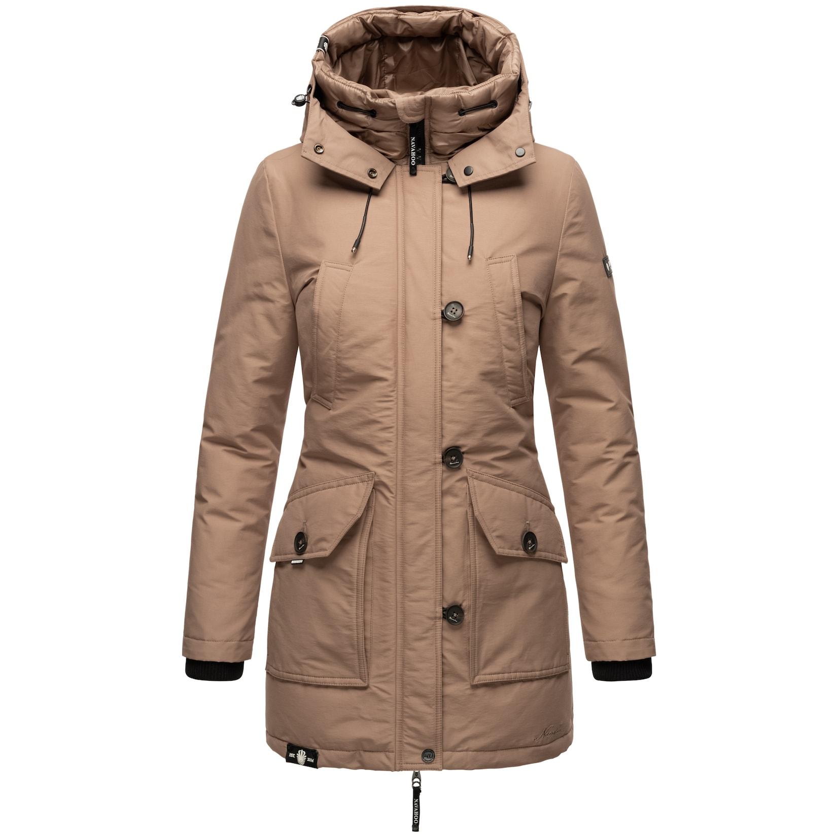 NAVAHOO Damen Winterjacke Warm gefütterter Wasserdichter Wintermantel Freezestoorm
