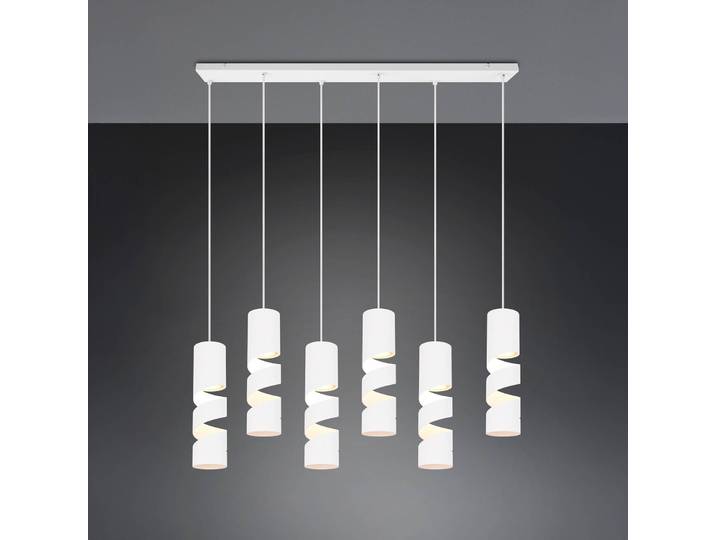 Trio Lighting Hängelampe Stream, dimmbar, weiß / opal, für Wohn- / Esszimmer, Metall, Modern, Pendelleuchte