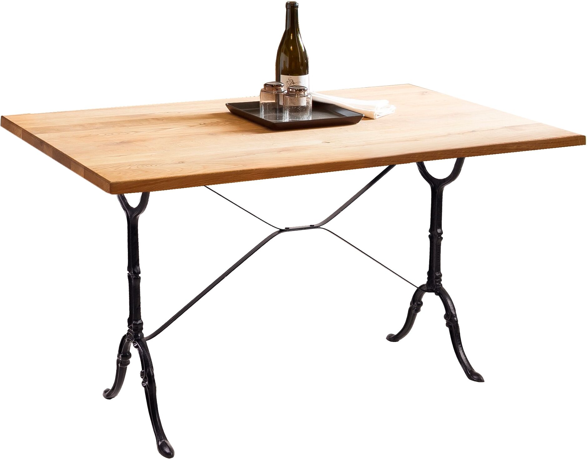 Tischplatte SIT "Wertheim aus geölter Wildeiche – rustikal – markante Maserung", beige (natur), B:120cm H:2cm T:65cm, Massivholz, Tischplatten, Tischplatte, Warmer Naturton mit ausdrucksstarker Holzmaserung natur B/T/H: 120cm x 65cm x 2cm