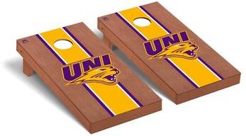 Skip's Garage Northern Iowa UNI Panthers Rosewood Cornhole Board Set