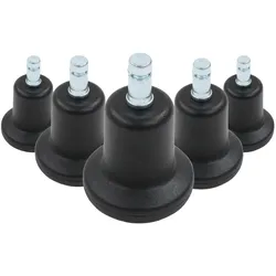 5x Bodengleiter STAND klein No. 10 Stift 10mm / 50mm Standfüße (5er Pack) hjh OFFICE