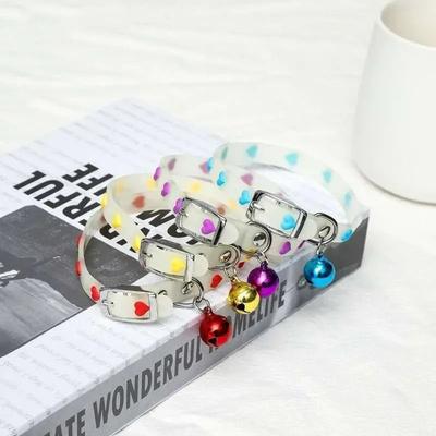 Uplift Essentials Glow in the Dark Fluorescent Silicone Safety Collar heart