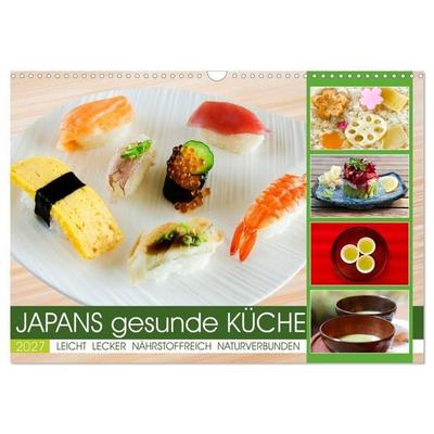 Japans gesunde Küche (Wandkalender 2027 DIN A3 quer), CALVENDO Monatskalender