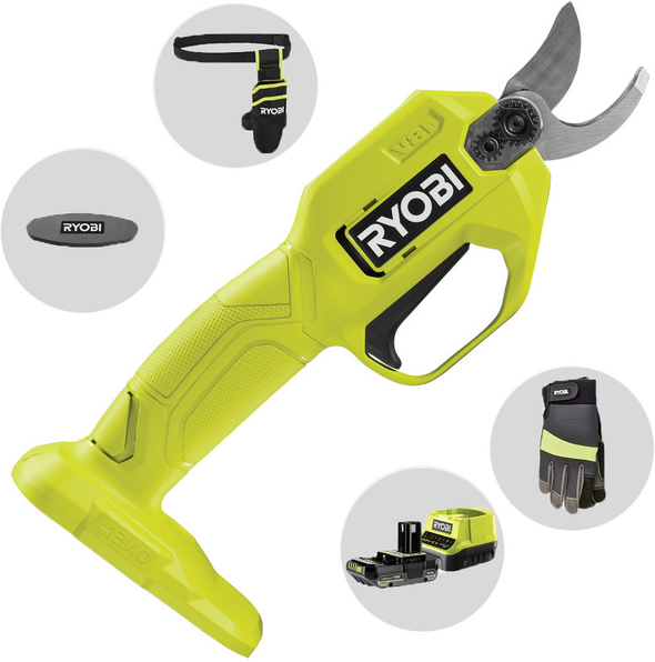 Ryobi RY18SCA-120P - Elektrische Astschere - 18V 2Ah - Schnittdurchmesser max. 25 mm