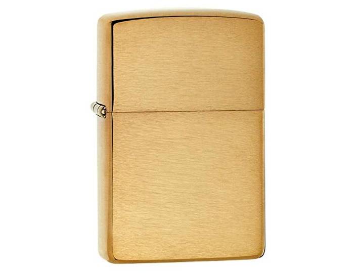 Zippo 168 aansteker 60000850 Armor Case messing geborsteld benzine-aansteker, messing