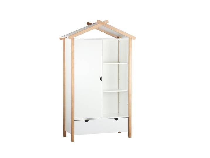 Möbilia Kleiderschrank in Haus form 112x187 cm