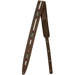 Fender Paramount Acoustic Leather Strap, Brown - Gitarrengurt