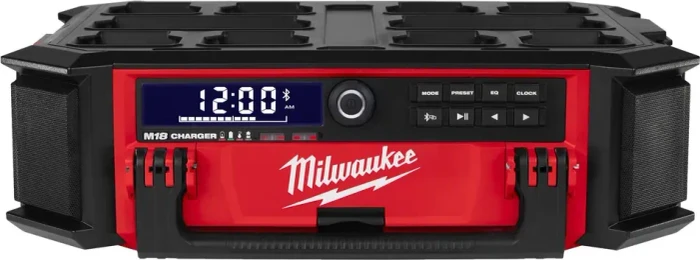 Milwaukee M18PRCDAB+-0 PackOut Netz-/Akku-Radio mit Ladefunktion (AM, DAB+, FM, Bluetooth) (4058546325084)