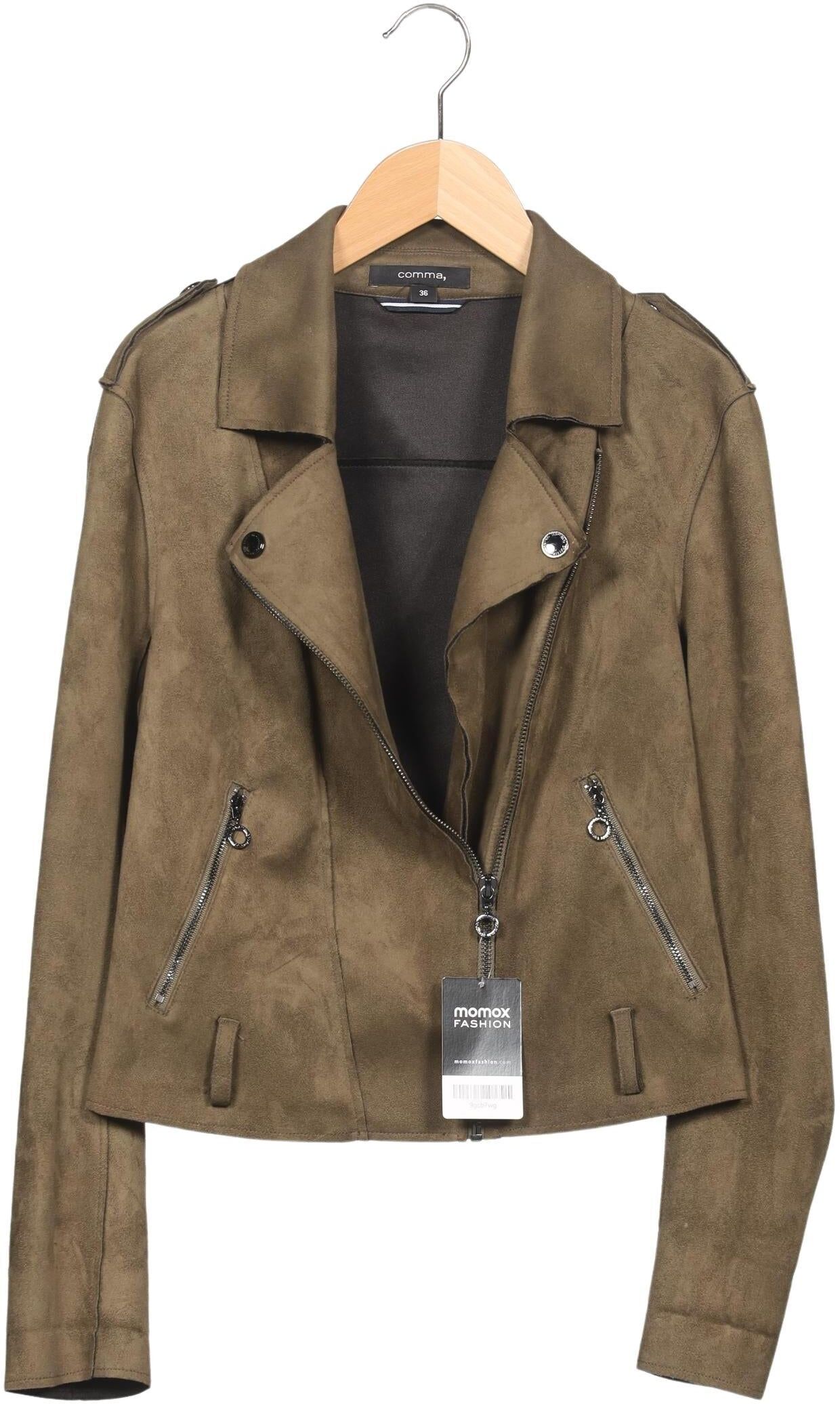 Comma Damen Jacke, Grün, Gr. EU 36, Synthetik - Second Hand