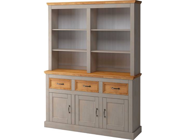 Buffet OTTO HOME Selma , grau (grau, gebeitz), Schränke, Buffet, Breite 145 cm