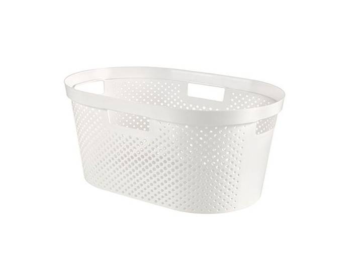 CURVER Corbeille à linge INFINITY DOTS 40L 58.5 x 38.0 x 26.5 cm