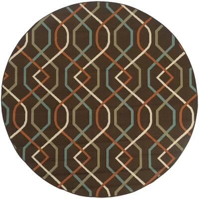 Vista Home Malta Lattice Helix Indoor-Outdoor Loop Pile Area Rug