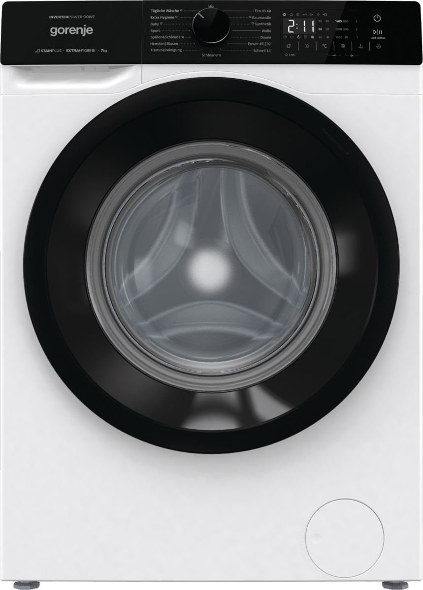 Gorenje G600 Freistehend Waschmaschine, 7 kg, 1400 U/min., Frontlader, 7 kg, B, 72 dB, 1400 RPM, A