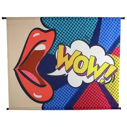 Textiles Wandbild WOW (BH 146x110 cm) - BH 146x110 cm