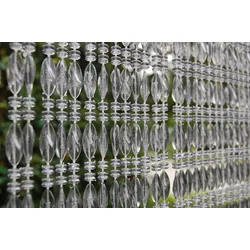 La Tenda Türvorhang ELBA 1 Größe: 100x230cm Farbe: hellgrau transparent