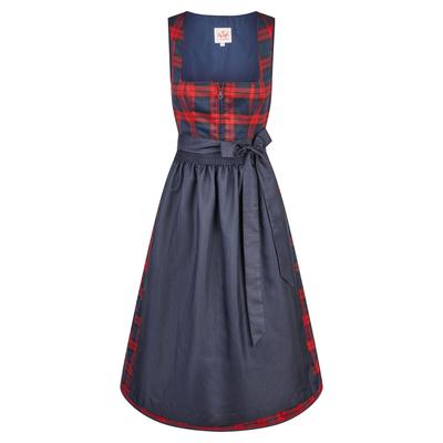 Dirndl SPIETH & WENSKY "Spieth & Wensky Dirndl Korsika", Damen, Gr. 38, rot (d,rot), festlich, regular fit, Carmenausschnitt, Kleider, in Midilänge
