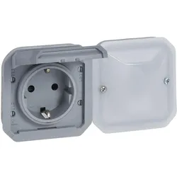 Legrand 069877L Plexo New with Netatmo Einsatz Schutzkontakt-Steckdose, IP44, Farbe: Grau