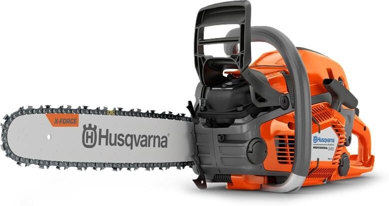 Benzin-Kettensäge HUSQVARNA "545 Mark II (38 cm Schwertlänge)", orange (orange, schwarz), Kettensägen, Benzin-Kettensäge, Kettensäge mit 50 cm³-Motor orange, schwarz Einheitsgröße