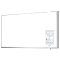 Heidenfeld Infrarotheizung HF-HP100-3, m. Thermostat, weiß, 300-1200 Watt, 10 J. Garantie (800 Watt)