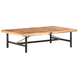 vidaXL Couchtisch 142x90x42 cm Akazie Massivholz