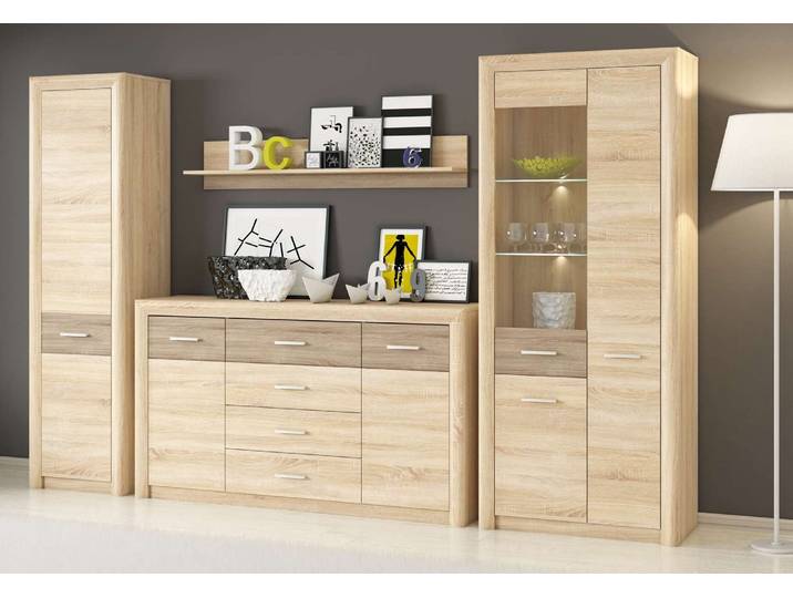 Wohnzimmer-Set Wohnzimmer Set 4-teilig – CASTEL