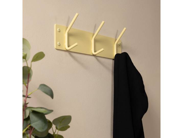 Barre de penderie Fusion 40cm Jaune/Jaune pastel