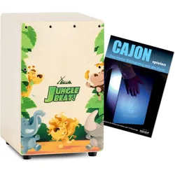 XDrum KC-37JB Kinder-Cajon "Jungle Beat" Set mit Schule
