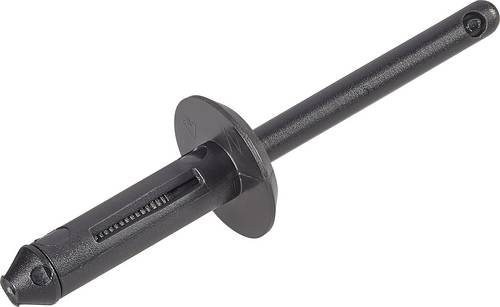 PB Fastener 301-9127-1010 301-9127-1010 Spreizniete Loch-Ø 5mm Schwarz