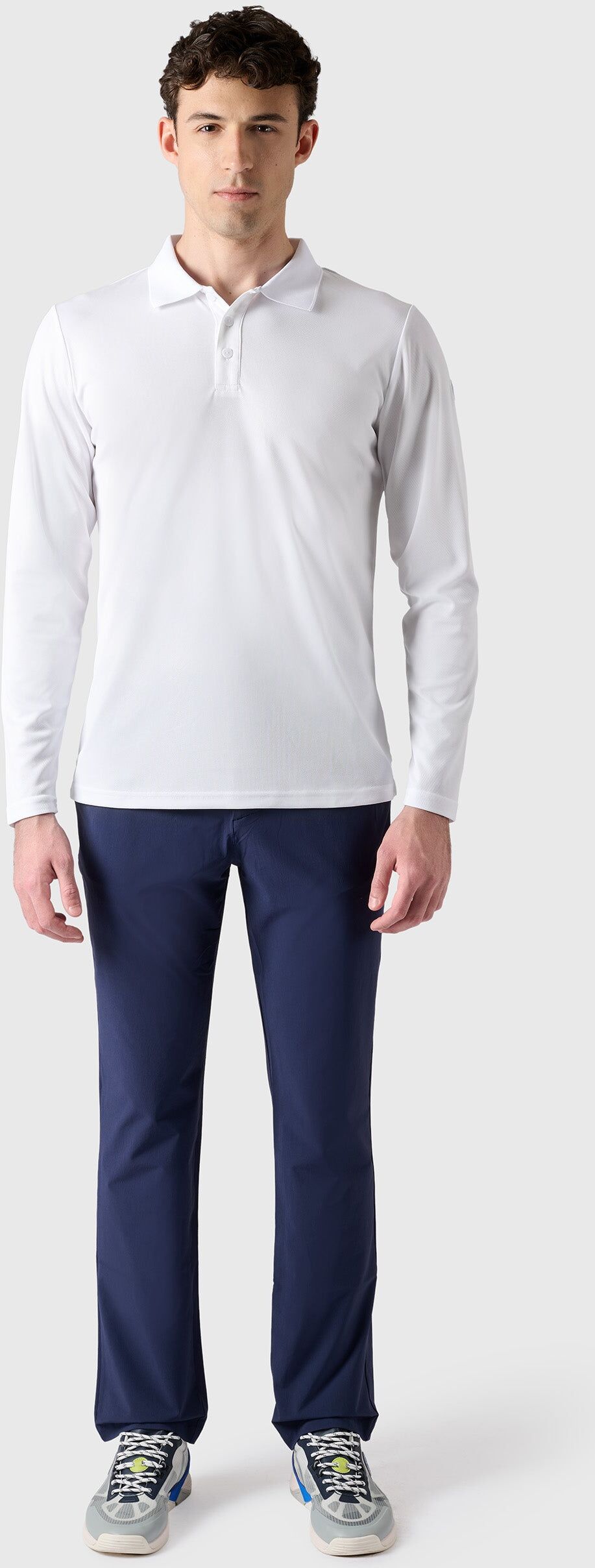 North Sails Regatta Fast Dry Langarm-Polo White XL