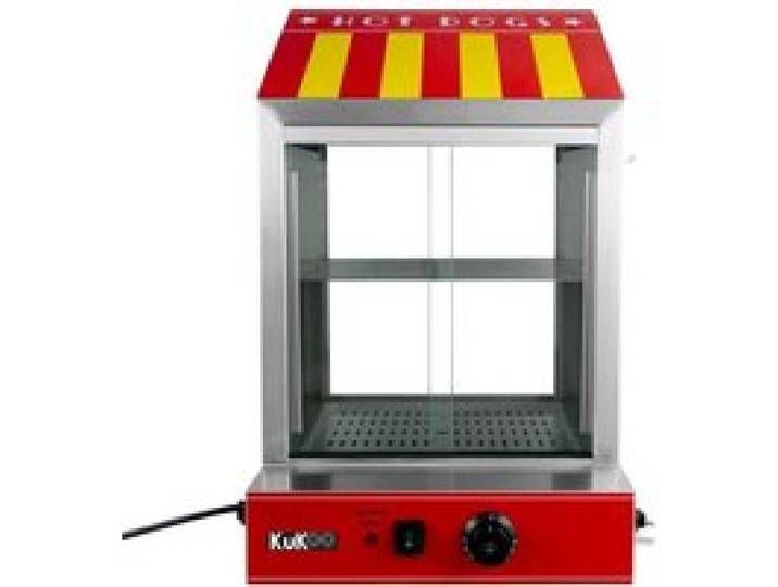 Cuiseur Vapeur Commercial pour Hot Dog Acier Inoxydable Chauffe-Saucisses 2000W