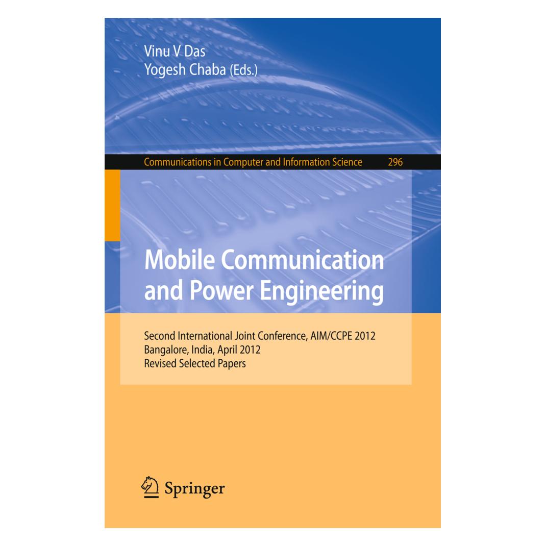 Springer Mobile Communication and Power Engineering (Englisch, Softcover, Vinu V. Das, Yogesh Chaba) (55507660)