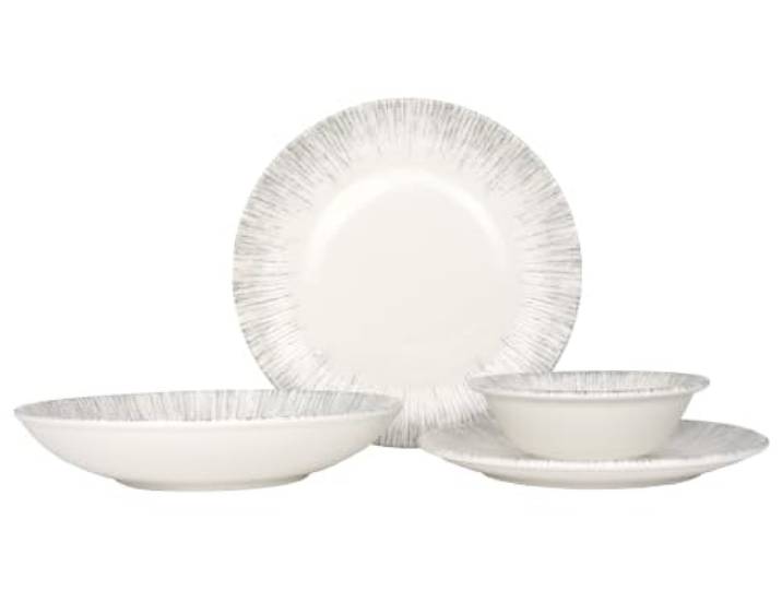 Bonna Geschirrset (Small) - Iris - 24 teilig - 6 Personen - Porzellan
