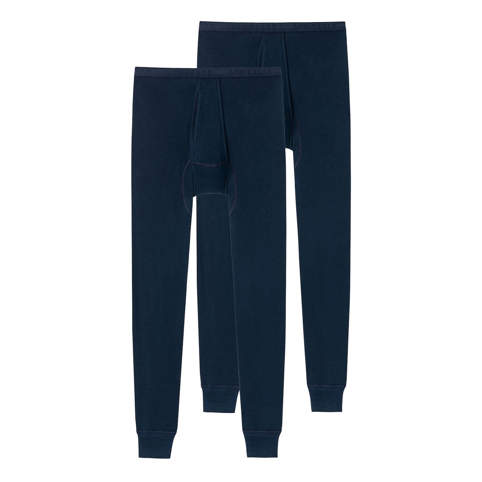 Schiesser Herren Lange Unterhose Original Feinripp 2er Pack