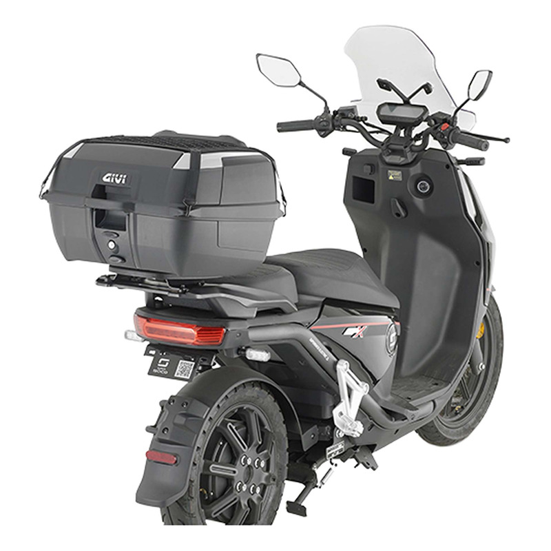 Top case Givi B45B+ Monolock 45L noir avec filet, dosseret, tapis inte