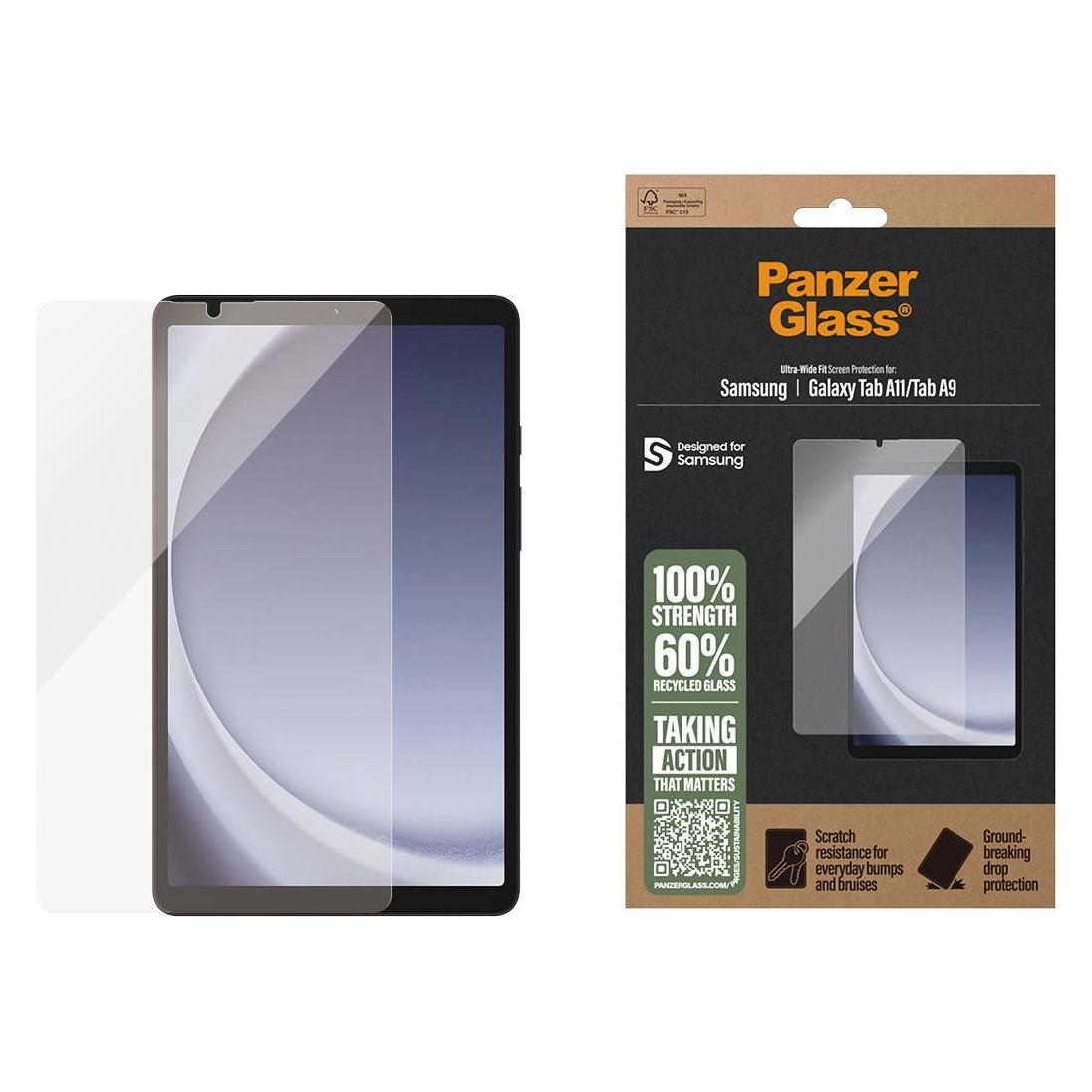 PanzerGlass Screen Protector Samsung Ga (1 Stk., Samsung Galaxy Tab A11, Samsung Galaxy Tab A9) (PG63975)