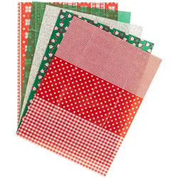 Décopatch-Papier "Weihnachten" , rot-grün, 30 x 40 cm, 5 Blatt