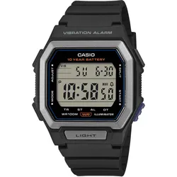 Casio W-738H-1AVEF Digitaluhr für Herren Dualzeit Schwarz