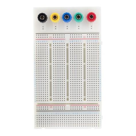 RS PRO Lochraster Experimentierplatine, PCB-Stärke 19mm, B. 147mm, Lötfreie Versuchsaufbau-Leiterpla (8352716)