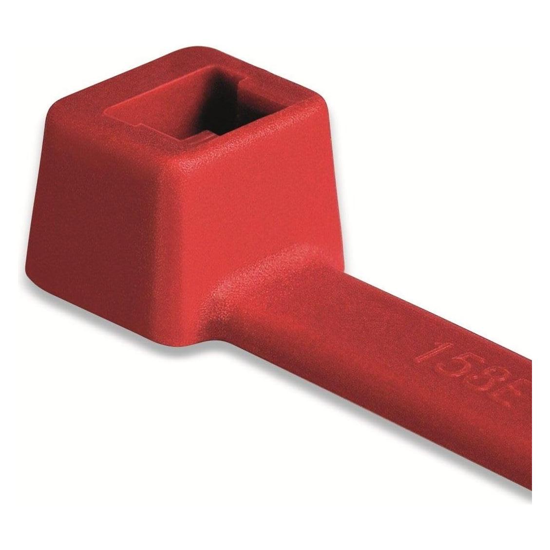 HellermannTyton Verschlussband T80L rot (390 mm, 100 Stk.) (116-05412)