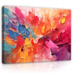 LEINWANDBILD Abstrakt Bunt Kunst 100x70