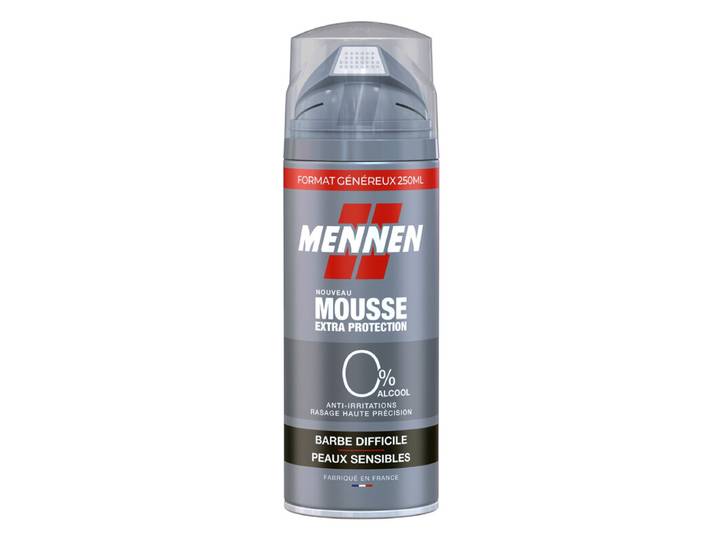 Mennen Mousse à Raser Peau Sensible pour Homme à Barbe Dure 250 ml