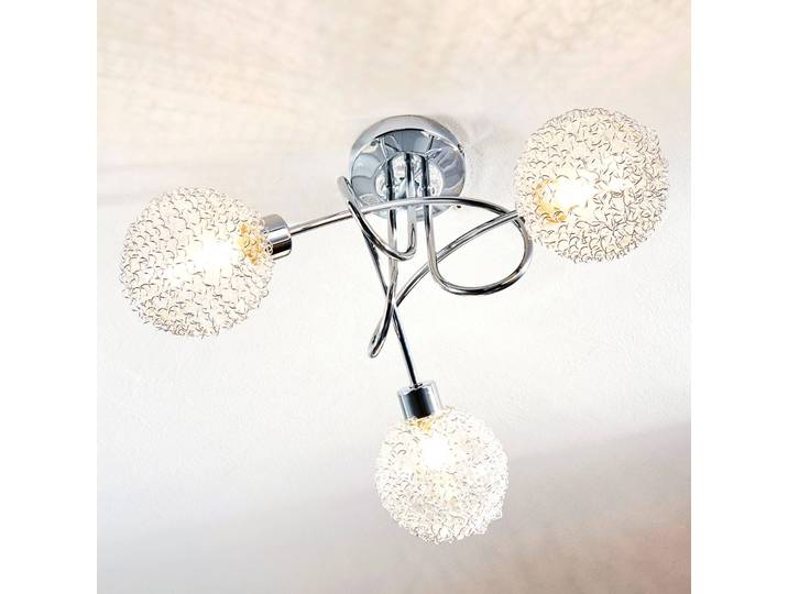 Deckenlampe Ticino Lindby, dimmbar, chrom / silber, für Flurbereich, Metall, Modern, Deckenlampe